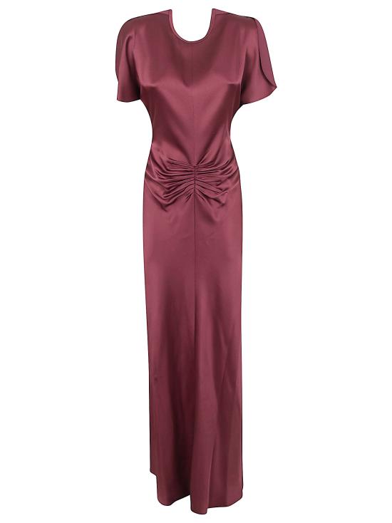 26SS 빅토리아 베컴 롱 원피스 1126WDR 007004A 9635 CINNABAR RED