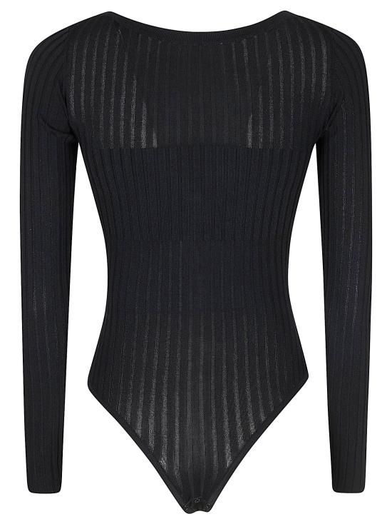 26SS 엘리자베타프랜치 바디수트 티셔츠 BK84S62E2 110 NERO - ELISABETTA FRANCHI