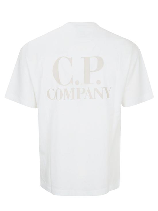 26SS 씨피 컴퍼니 탑 20CMTS086A 005100W 103 GAUZE WHITE - C.P. COMPANY