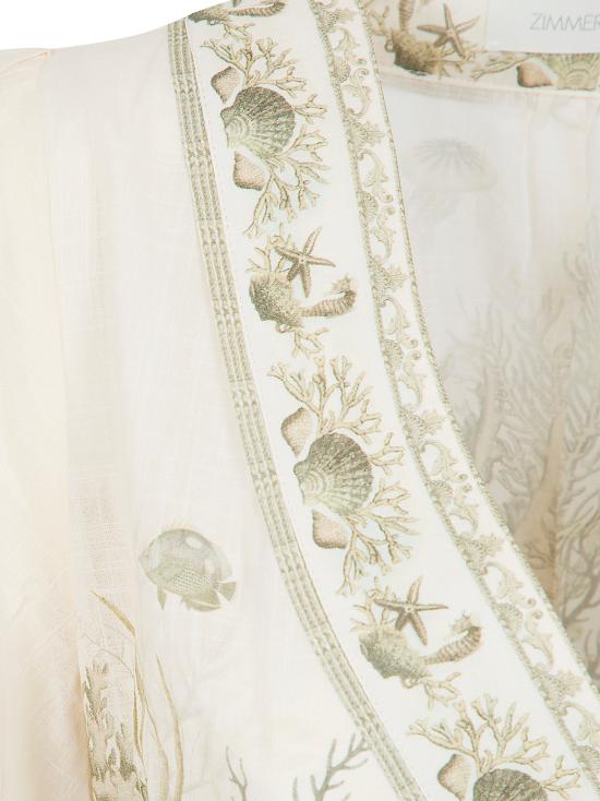 26SS 짐머만 미디 원피스 2456DRS262 KHTL KHAKI TOILE - ZIMMERMANN