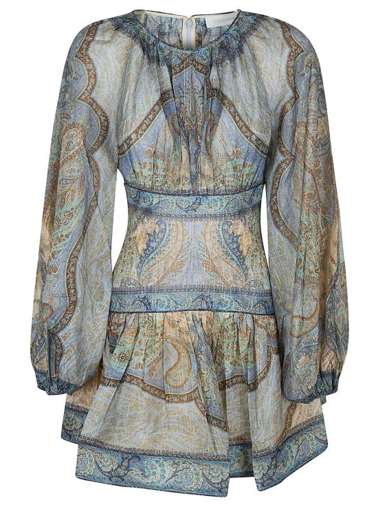 26SS 짐머만 숏 원피스 5515DRS262 TPBL TAPESTRY BLUE MULTI