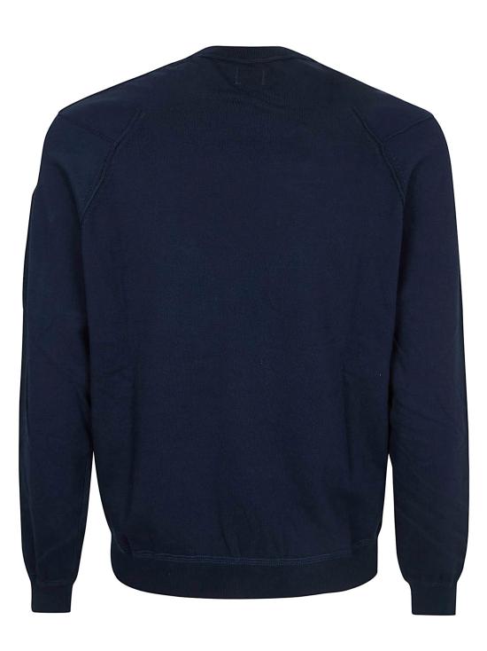 26SS 씨피 컴퍼니 코튼 씨 아일랜드 크루넥 렌즈 니트 20CMKN183A 110560A 888 TOTAL ECLIPSE - C.P. COMPANY