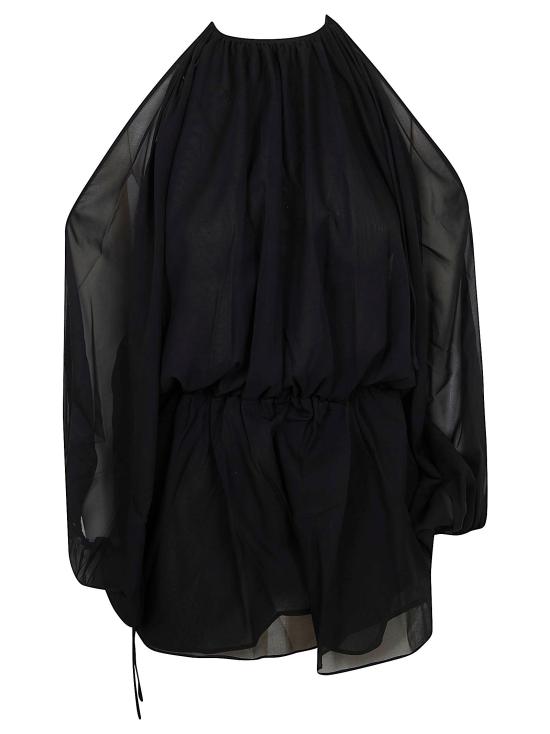 26SS 안다마네 미디 원피스 T190171A TNS038 999 BLACK