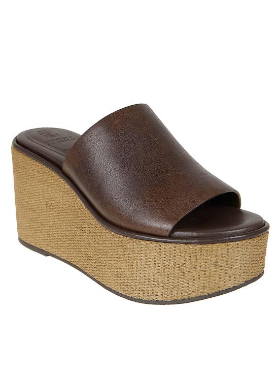 26SS 브루넬로 쿠치넬리 뮬/슬리퍼 MZSLG3213 C9122 CACAO - BRUNELLO CUCINELLI