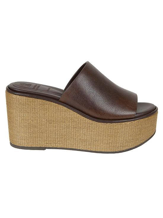 26SS 브루넬로 쿠치넬리 뮬/슬리퍼 MZSLG3213 C9122 CACAO