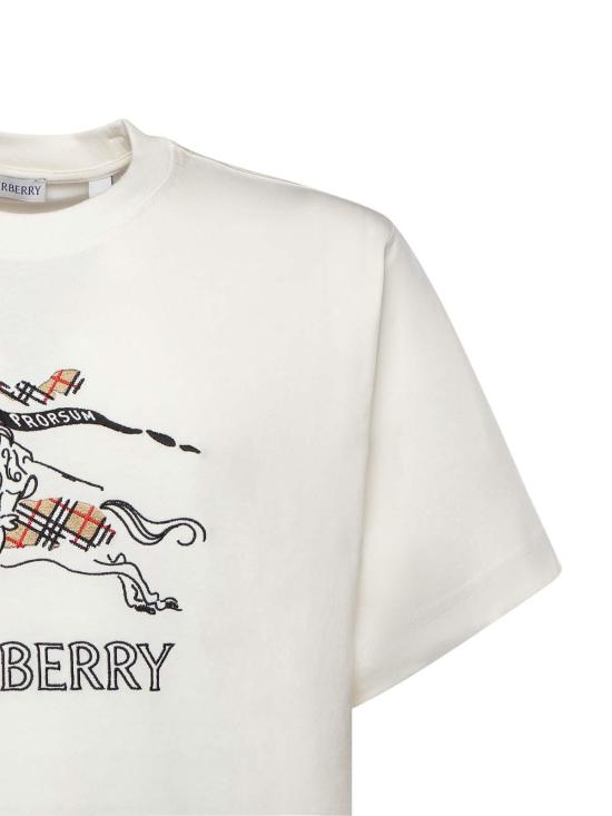 26SS 버버리 EKD 스케치 코튼 티셔츠 8121034 White - BURBERRY
