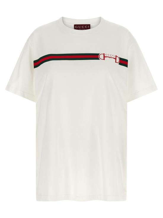 26SS 구찌 프린트 코튼 저지 티셔츠 837959XJHM59081 White