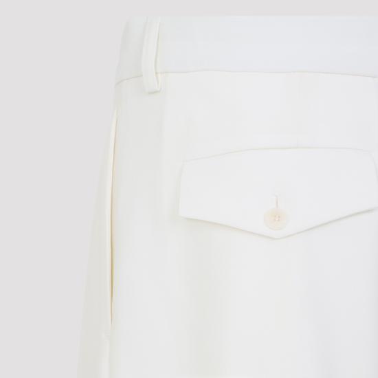 26SS 카사블랑카 스트레이트 팬츠 MSS26TR41701 WHITE - CASABLANCA