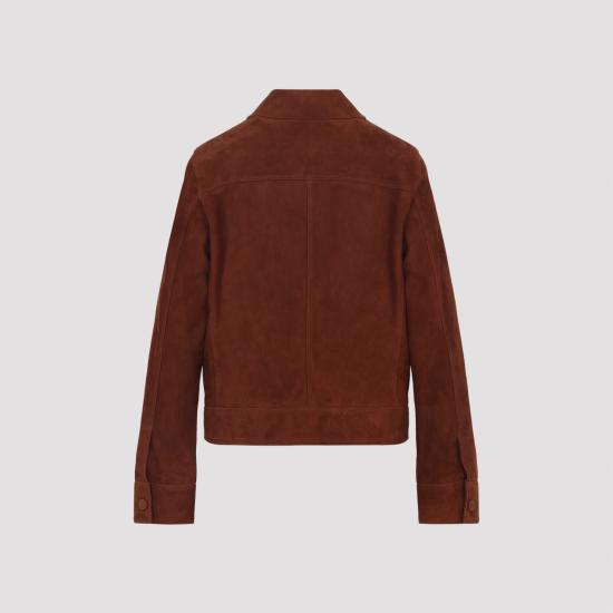 26SS 이브살로몬 가죽 자켓 26E26EYV21955APAV A6089 AZTEQUE - YVES SALOMON