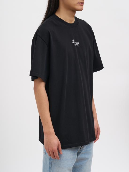 26SS 44레이블 반팔 티셔츠 NB0030556FA706P783 Black - 44 LABEL