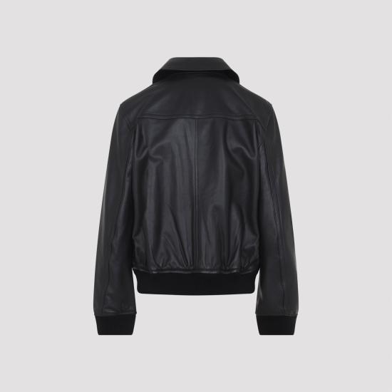 26SS 이브살로몬 가죽 자켓 26E25EYV20155APXX C99 NOIR - YVES SALOMON