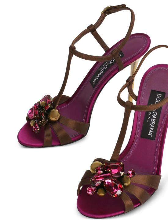 26SS 돌체앤가바나 KEIRA 2.0 새틴 샌들힐 CR1959 A65178W113 Fuchsia - DOLCE & GABBANA
