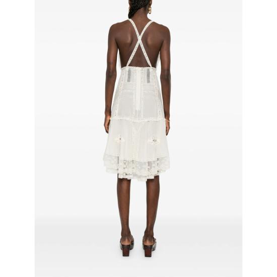 26SS 에르마노 설비노 미디 원피스 D482Q324APJBN 10104 NEUTRALS - ERMANNO SCERVINO