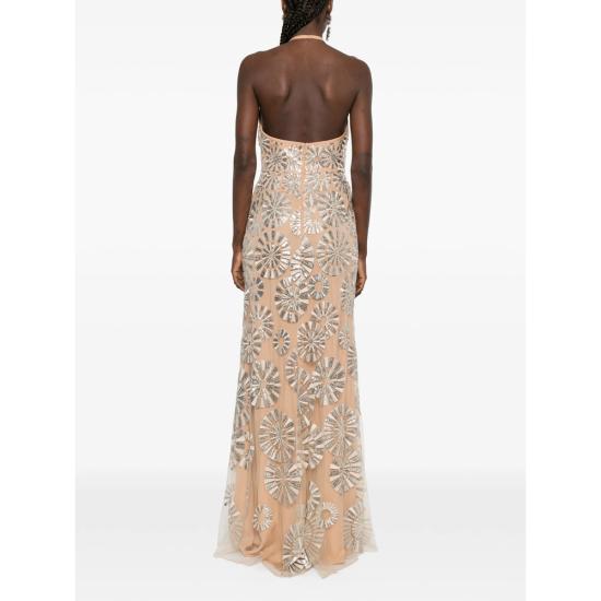 26SS 엘리 사브 롱 원피스 D1021 SILVE NEUTRALS SILVER - ELIE SAAB