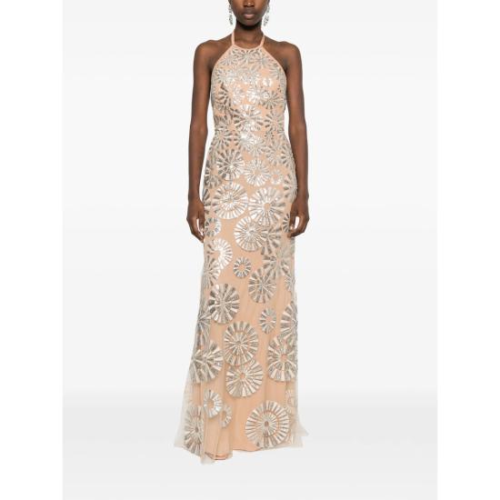 26SS 엘리 사브 롱 원피스 D1021 SILVE NEUTRALS SILVER - ELIE SAAB