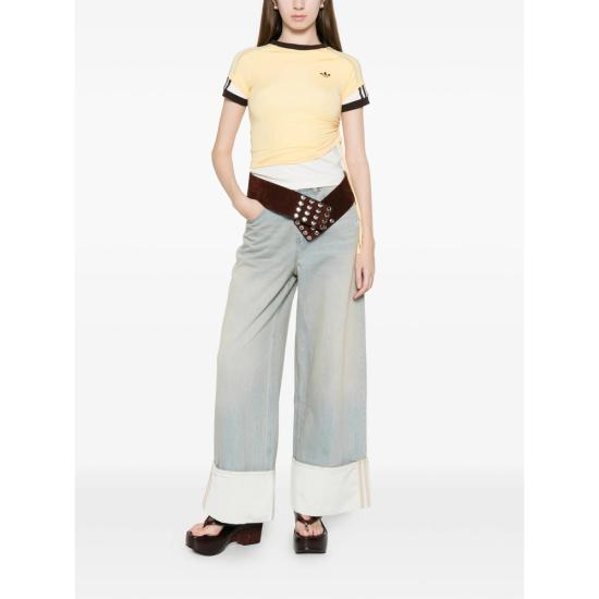 26SS 아디다스 반팔 티셔츠 KW4526 YELLOW WHITE - ADIDAS