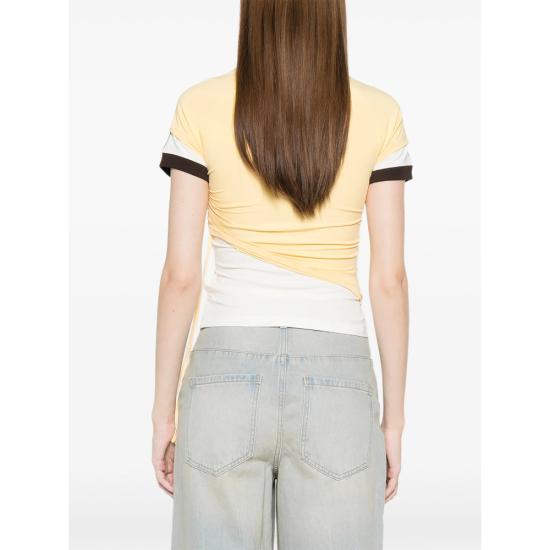 26SS 아디다스 반팔 티셔츠 KW4526 YELLOW WHITE - ADIDAS