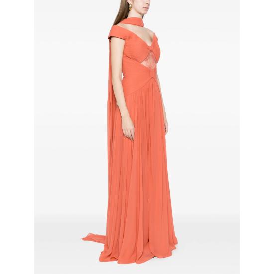 26SS 엘리 사브 롱 원피스 D1078 SUCOR ORANGE - ELIE SAAB
