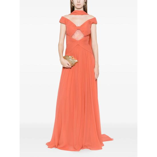 26SS 엘리 사브 롱 원피스 D1078 SUCOR ORANGE - ELIE SAAB