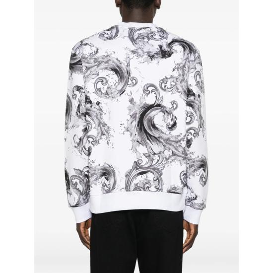 26SS 베르사체 스웨터 80GAI3R0 FS196 U22 WHITE BLACK - VERSACE