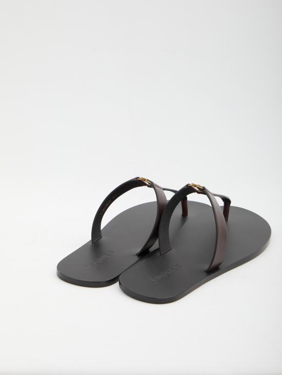 26SS 생로랑 뮬/슬리퍼 863525 BROWN - SAINT LAURENT