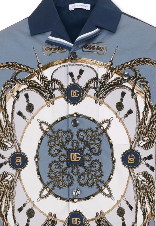 26SS [키즈] 돌체앤가바나 폴로 셔츠 L44S81 FI5NQ HT5XB MULTICOLOR - DOLCE & GABBANA