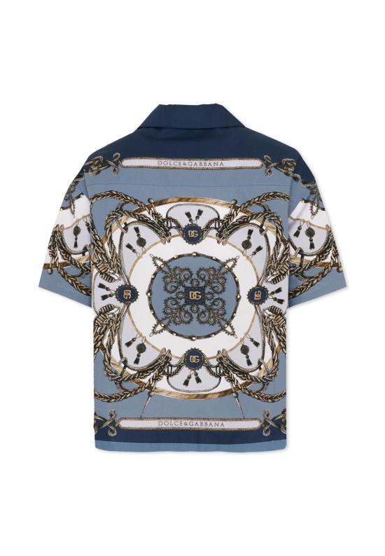 26SS [키즈] 돌체앤가바나 폴로 셔츠 L44S81 FI5NQ HT5XB MULTICOLOR - DOLCE & GABBANA