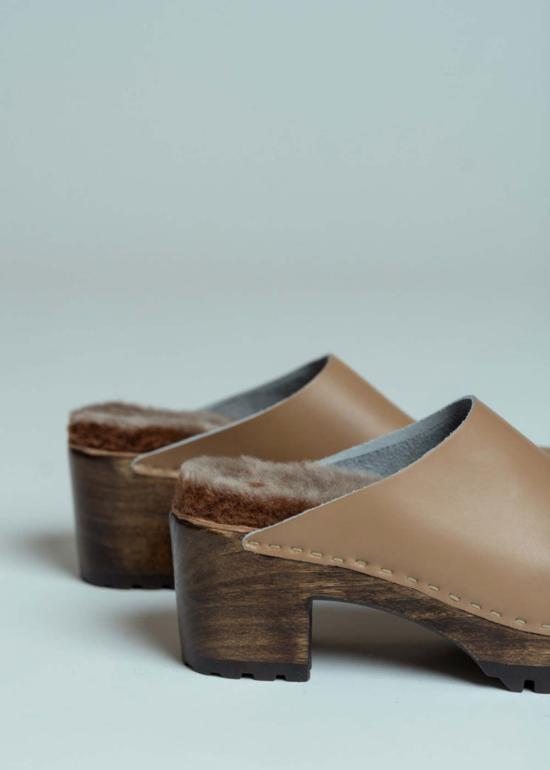  넘버 식스 뮬/슬리퍼 6번 리자 클로그 카키 - NO.6