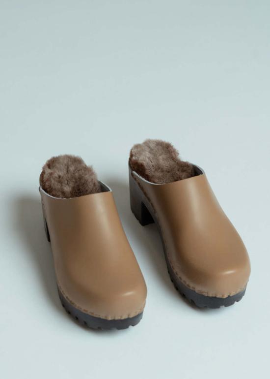  넘버 식스 뮬/슬리퍼 6번 리자 클로그 카키