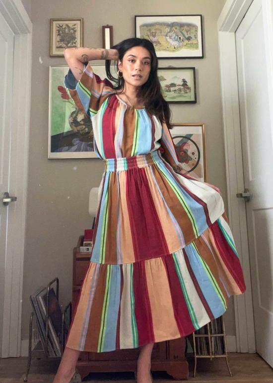  에이스 앤 지그 미디 스커트 에이스앤지그라라 플라운스 스커트 메사