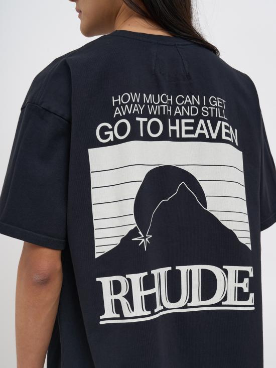 26SS 루드 반팔 티셔츠 NRHPS26TT070123167 Black - RHUDE