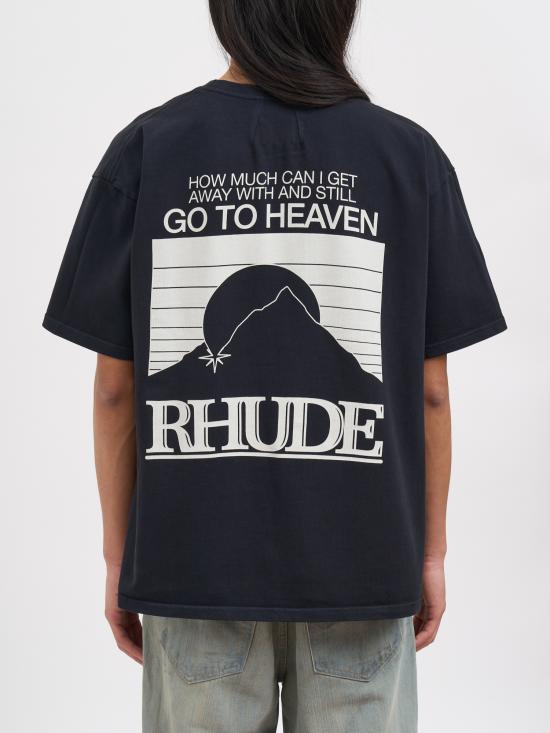26SS 루드 반팔 티셔츠 NRHPS26TT070123167 Black - RHUDE