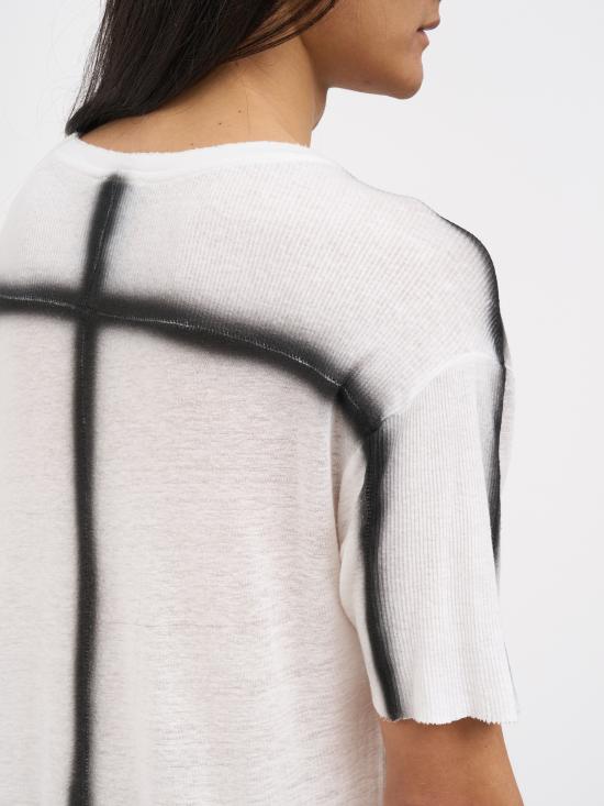 26SS 톰크롬 반팔 티셔츠 NMTS927OFFWHITE White - THOM KROM