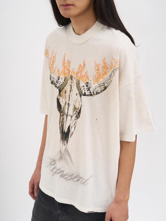 26SS 리프레젠트 반팔 티셔츠 NMLM10059230 Beige - REPRESENT