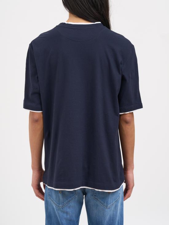 26SS PAOLO PECORA 반팔 티셔츠 NF0714169U611 Blue - OTHER BRANDS