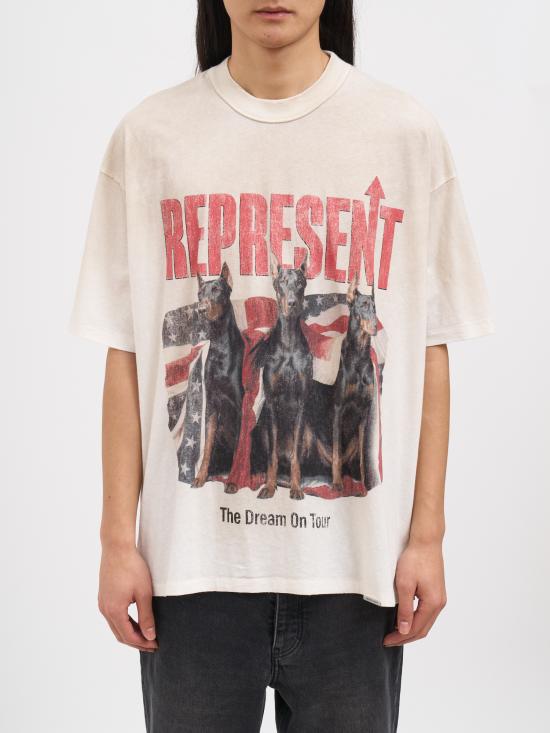 26SS 리프레젠트 반팔 티셔츠 NMLM10059330 Beige