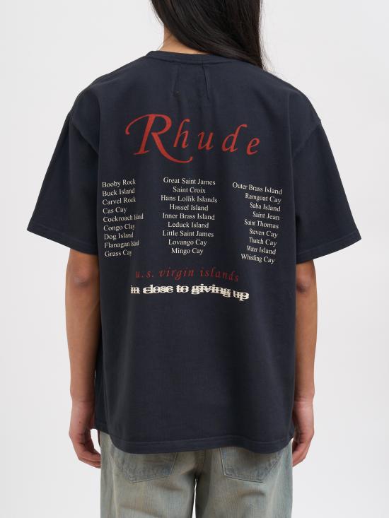 26SS 루드 반팔 티셔츠 NRHPS26TT130126009 Black - RHUDE