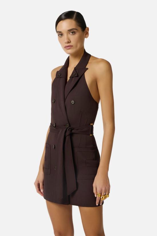 26SS 엘리자베타프랜치 미디 원피스 AB91461E2644 Brown - ELISABETTA FRANCHI