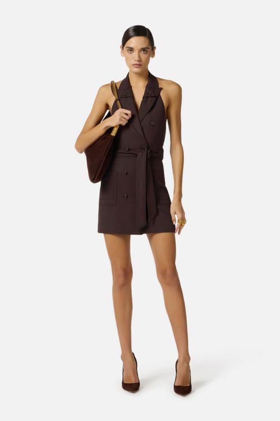 26SS 엘리자베타프랜치 미디 원피스 AB91461E2644 Brown - ELISABETTA FRANCHI