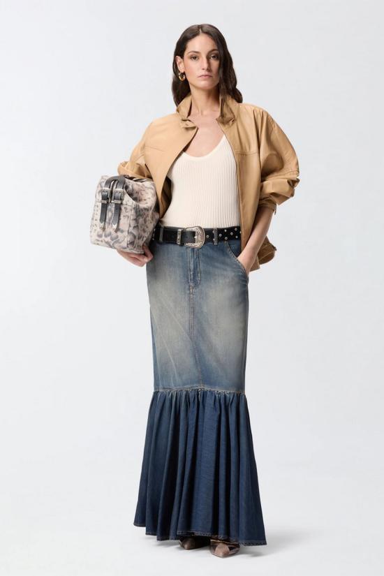 26SS 핑코 가죽 자켓 106235A31YD41 Beige - PINKO