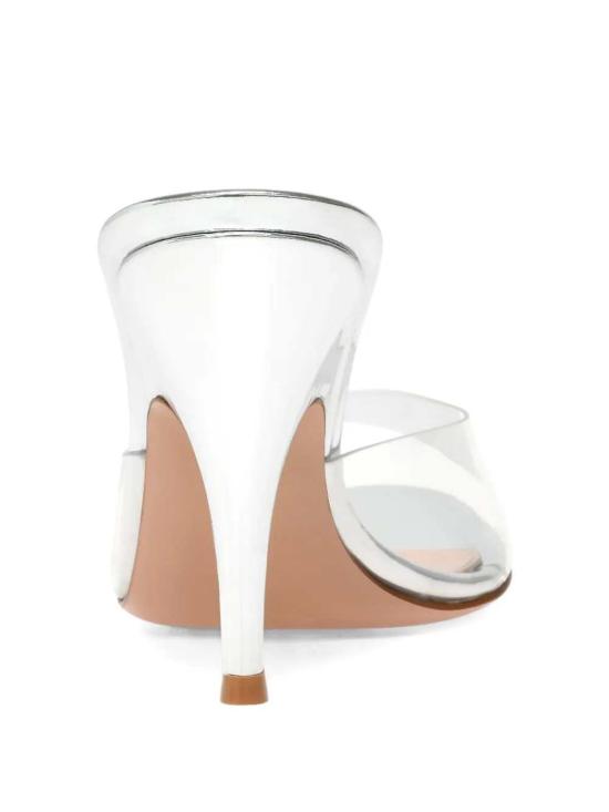 26SS 지안비토로시 뮬/슬리퍼 G1016595RICGMETRAR TRASP SILVER - GIANVITO ROSSI