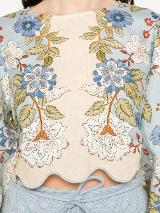 26SS 팜 리오 스웨터 350502 26046 GARDEN SCARF BLUE - FARM RIO