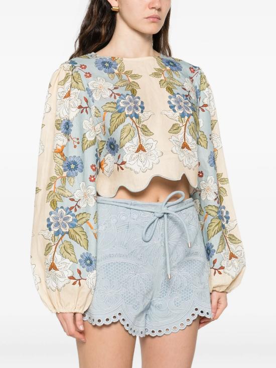 26SS 팜 리오 스웨터 350502 26046 GARDEN SCARF BLUE - FARM RIO