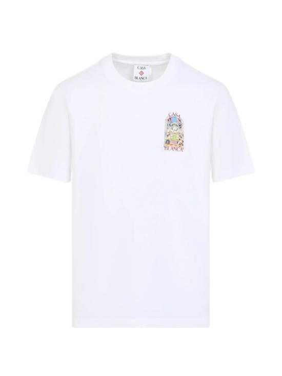 26SS 카사블랑카 반팔 티셔츠 MSS26JTS00115 ORCHID COURT