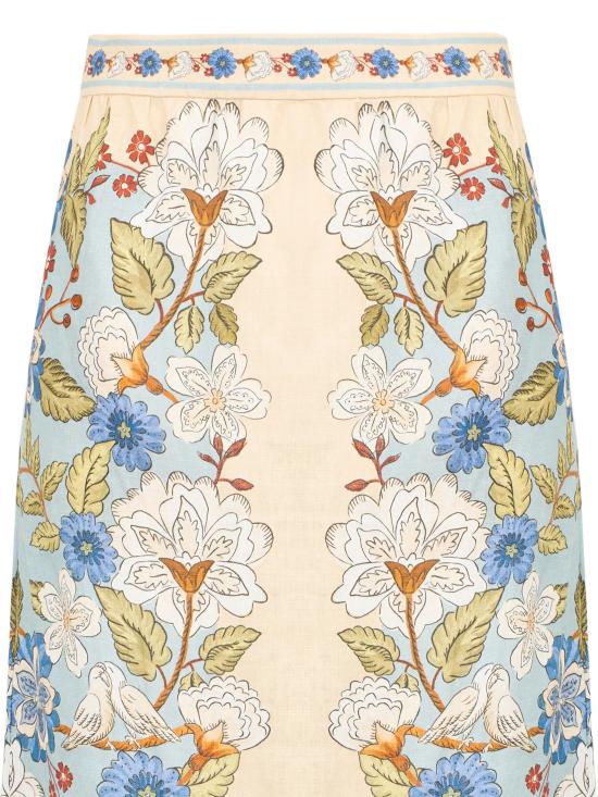 26SS 팜 리오 롱 스커트 350503 26046 GARDEN SCARF BLUE - FARM RIO