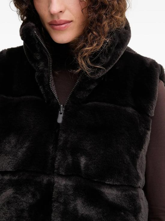 25FW 세이브더덕 Nives 퍼 베스트 D82493WFURY21NIVES 40009 BROWN BLACK - SAVE THE DUCK