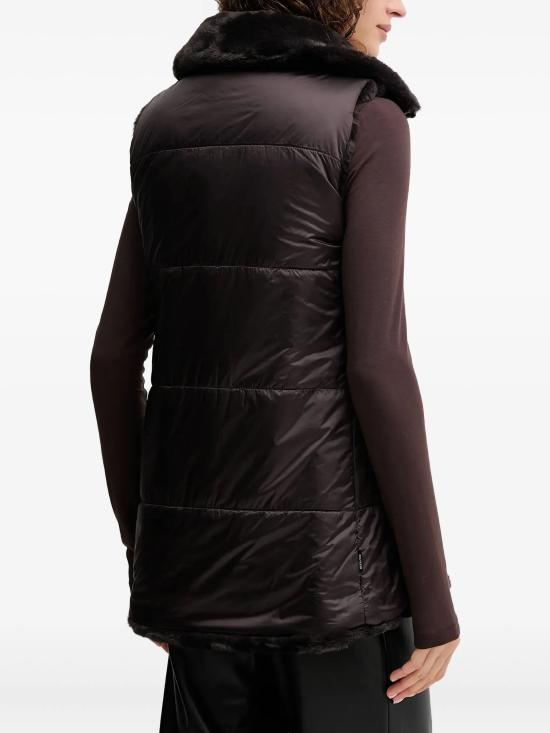 25FW 세이브더덕 Nives 퍼 베스트 D82493WFURY21NIVES 40009 BROWN BLACK - SAVE THE DUCK