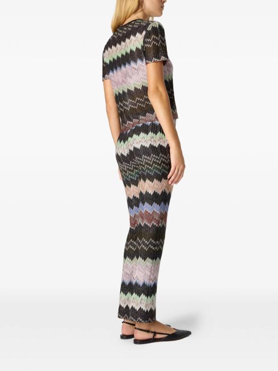 26SS 미소니 반팔 티셔츠 DS26SL01BR014W SM9YN MULTI - MISSONI