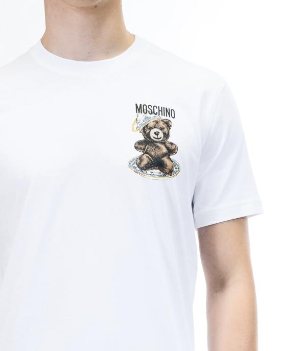 25FW 모스키노 반팔 티셔츠 0721 5241 1001 BIANCO - MOSCHINO