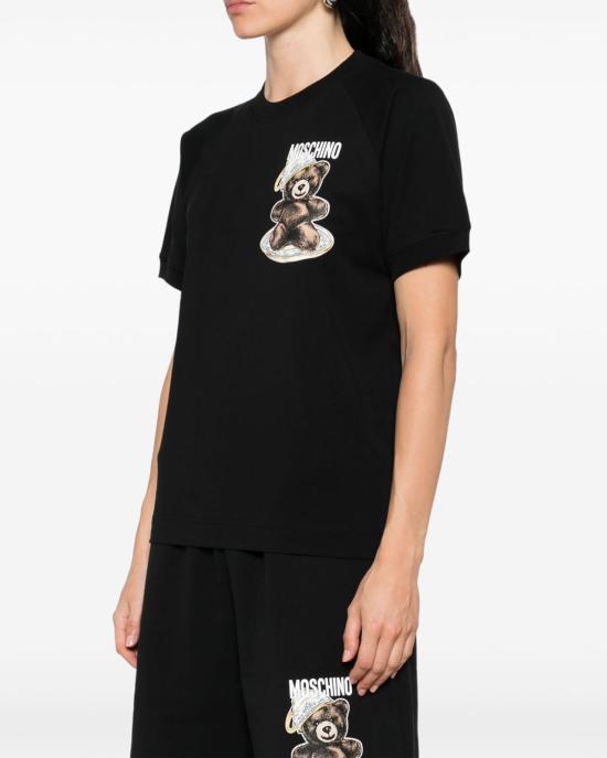 25FW 모스키노 반팔 티셔츠 0725 5541 1555 NERO - MOSCHINO